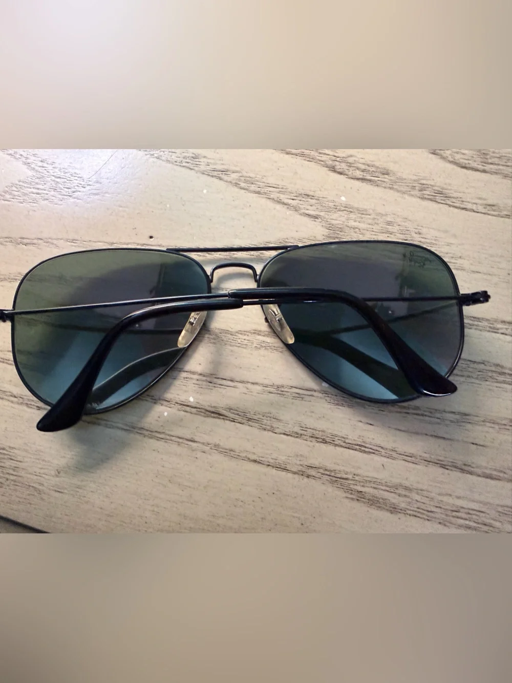 Ray-Ban Black aviator large sunglasses